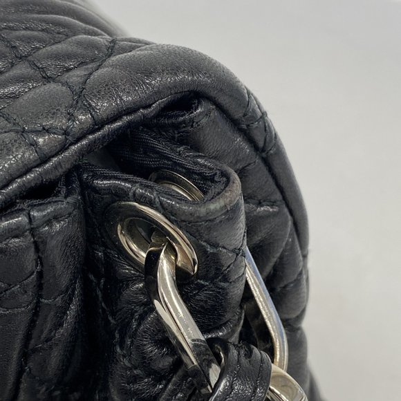 CHRISTIAN DIOR Black Leather Cannage New Rock Shoulder Bag - Picture 12 of 14